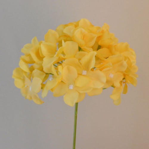 Artificial Hydrangea Golden Yellow 62cm Artificial Flowers